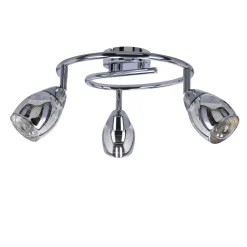 Lampa sufitowa Milton spirala 3x10W E14 chrom