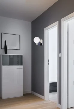 Lampa sufitowa Oden lampa chromowy 1x40W  G9 klosz biały