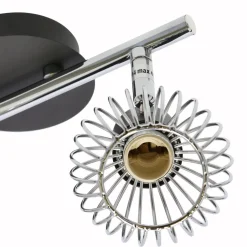 Lampa sufitowa Oslo listwa 2x40W E14  czarny/chrom