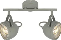 Lampa sufitowa Pent listwa 2x50W GU10 betonowy szary
