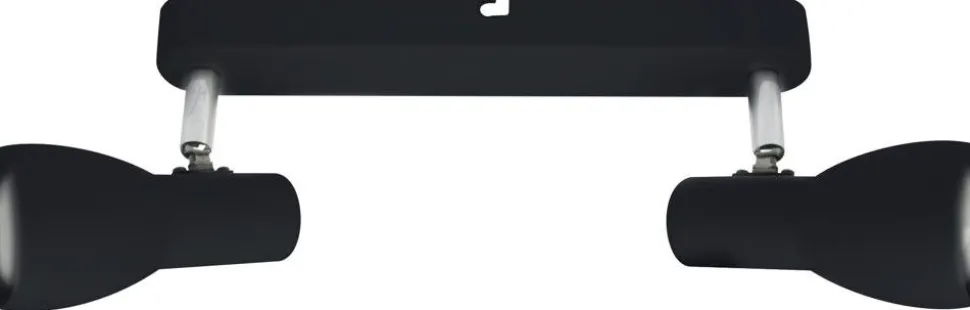 Lampa sufitowa Picardo listwa 2x40W E14 czarny matowy