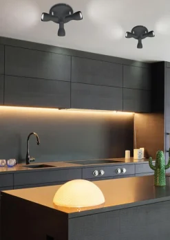 Lampa sufitowa Picardo plafon 3x40W E14  czarny matowy