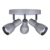 Lampa sufitowa Picardo plafon 3x40W E14  szaro srebrny
