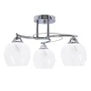 Lampa sufitowa Prego chromowy 3x40W E27  klosz bezbarwny
