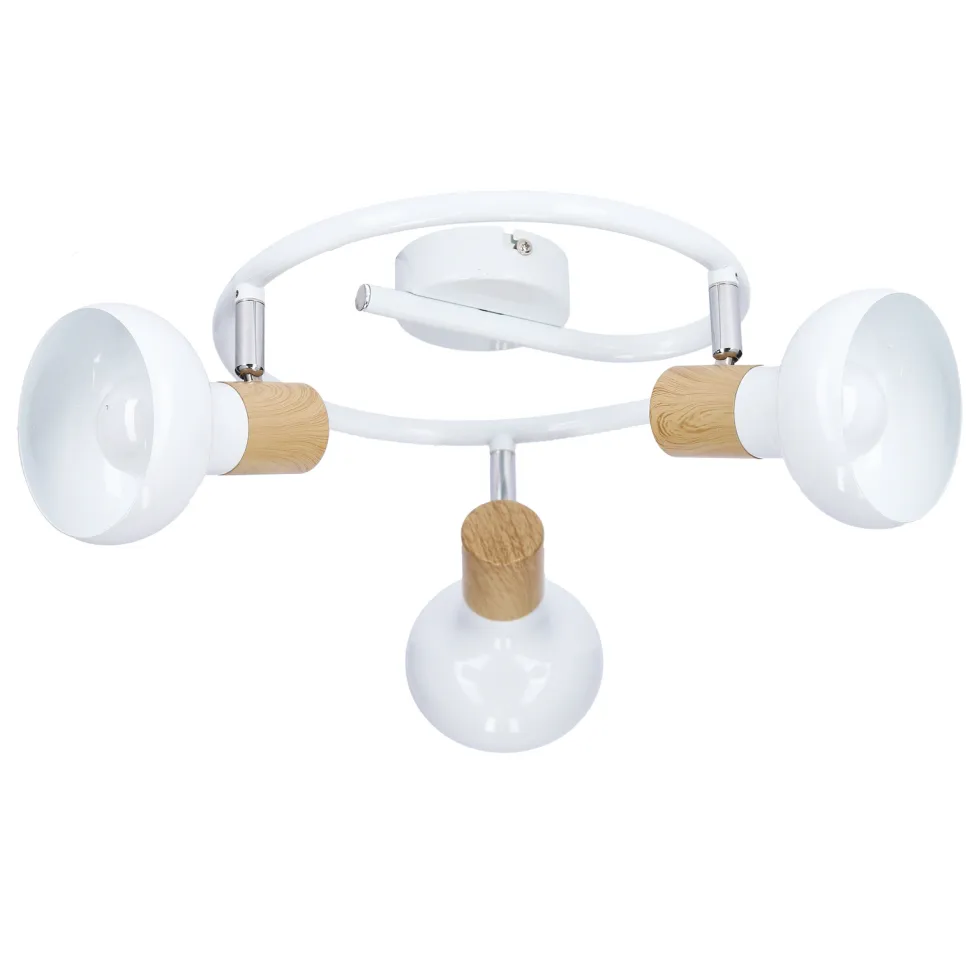 Lampa sufitowa Puerto spirala 3x40W E14 biały