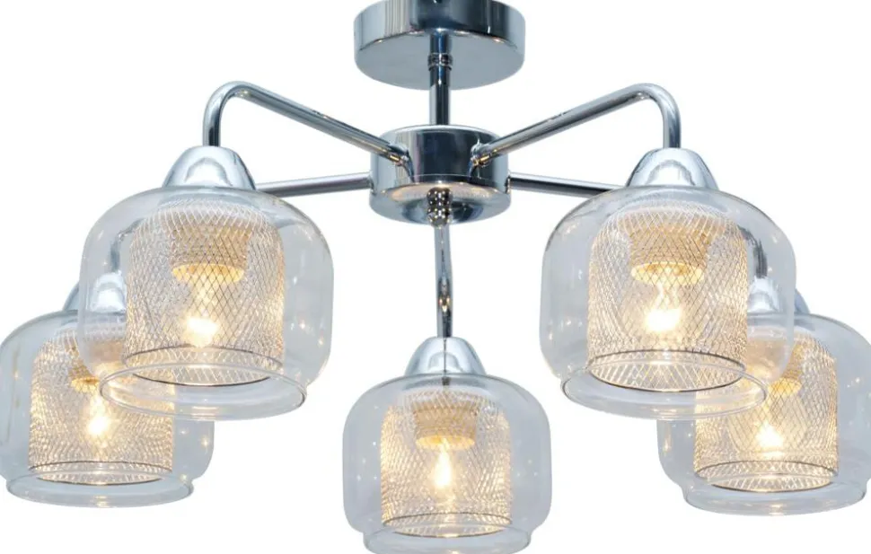 Lampa sufitowa Ray 5x40W E14 chrom