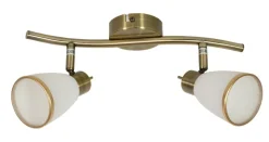 Lampa sufitowa Regent listwa 2x40W G9 patyna (bż)