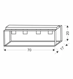 Lampa sufitowa Retro czarny 4x40W E27  klosz czarny