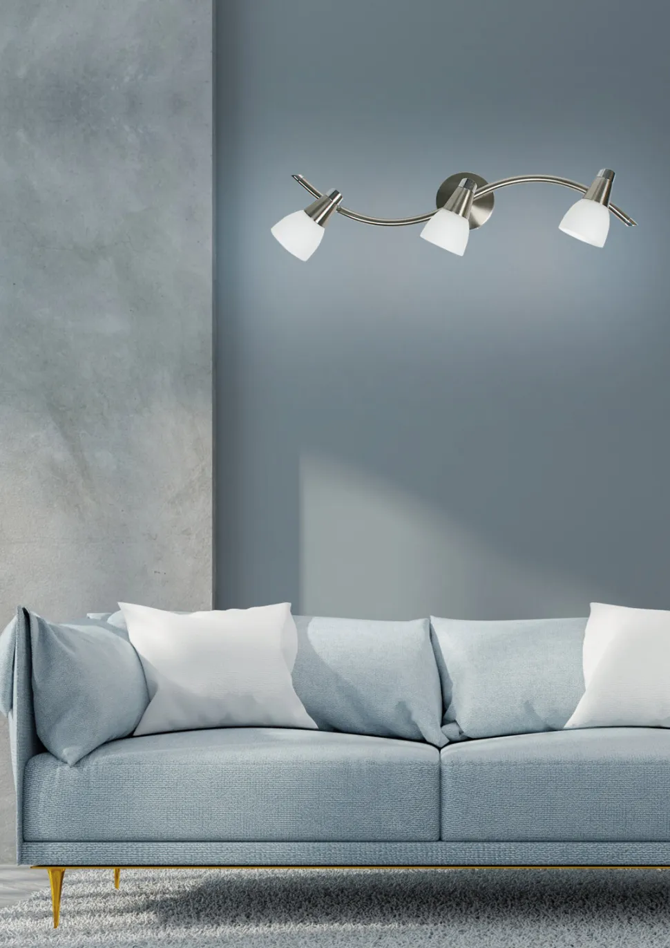 Lampa sufitowa Selia listwa 3x40W G9 nikiel mat/chrom biały (bż)