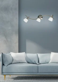 Lampa sufitowa Selia listwa 3x40W G9 nikiel mat/chrom biały (bż)