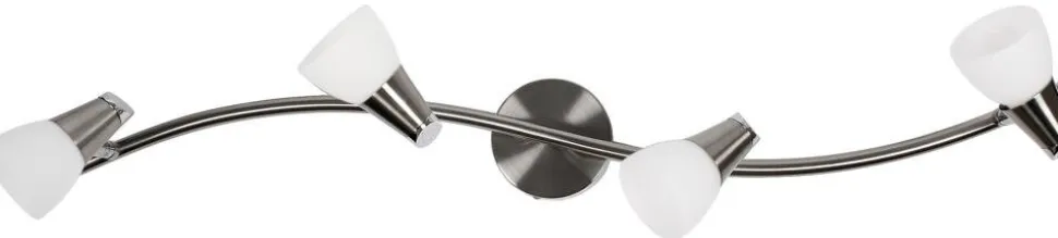 Lampa sufitowa Selia listwa 4x40W G9 nikiel mat/chrom biały (bż)