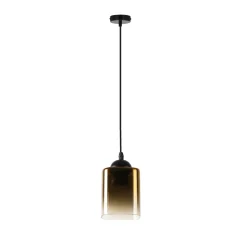Lampa sufitowa Serena czarny 1x40 E27  klosz złoty
