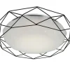 Lampa sufitowa Sven plafon 43 28W LED  3000K czarny
