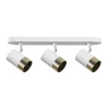 Lampa sufitowa Tobi listwa biały 3x15W  GU10 klosz biały+złoty