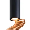 Lampa sufitowa Tuba 1x15W GU10 6/20  złoty+czarny
