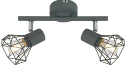 Lampa sufitowa Verve listwa 2x40W E14 matowy szary