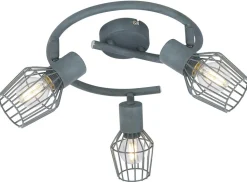 Lampa sufitowa Viking spirala 3x40W E14 szary