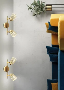 Lampa sufitowa York listwa 2x40W G9  różowe złoto (bż)