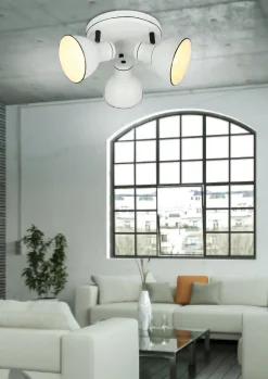Lampa sufitowa Zumba plafon 3x40W E14  biały+czarny