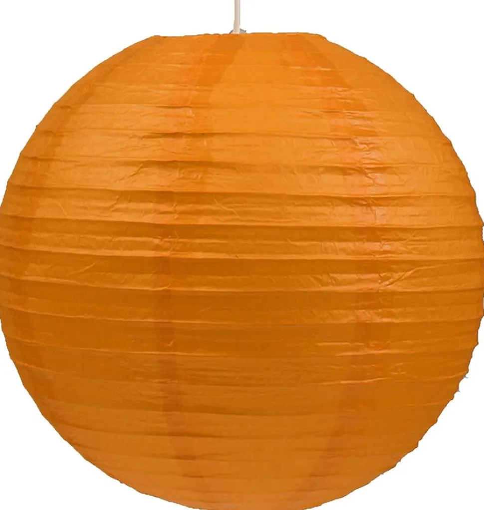 Lampa wisząca Abażur papierowy-kokon kula papierowa 60 pomarańcz
