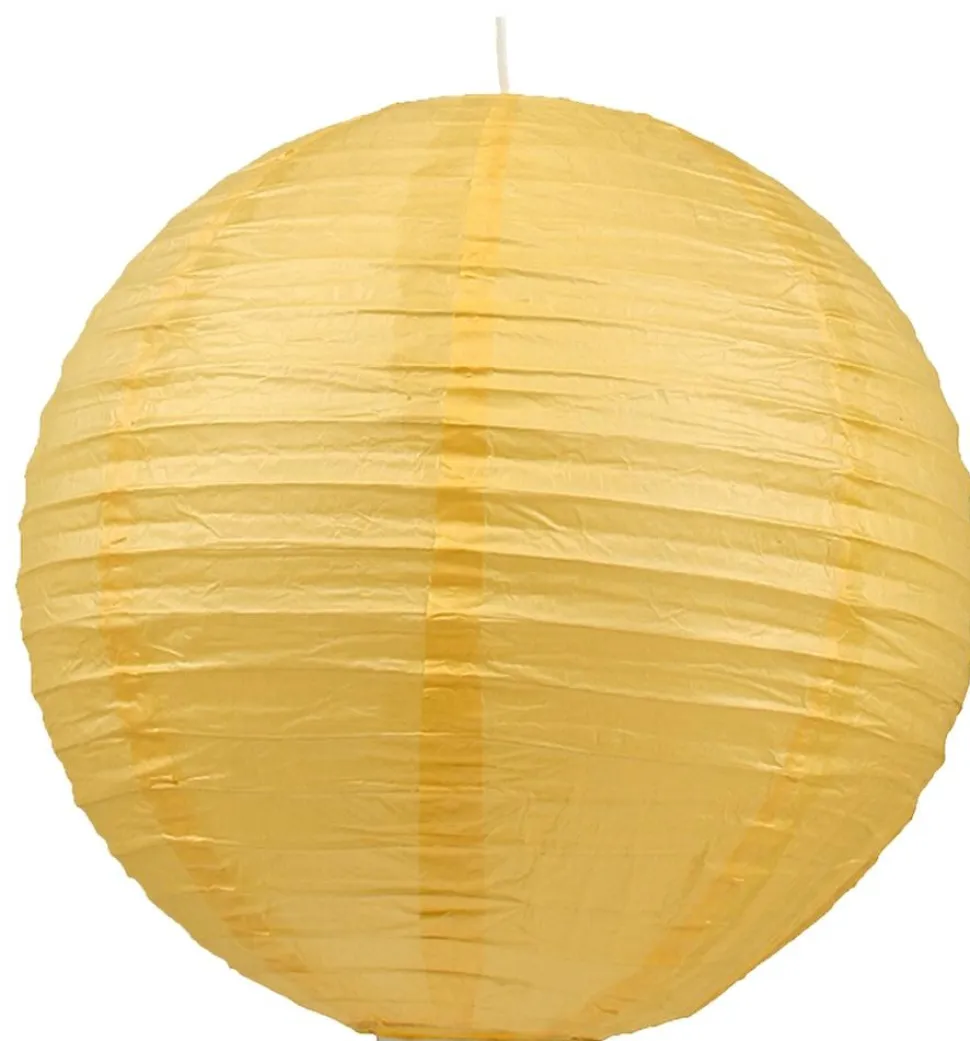 Lampa wisząca Abażur papierowy-kokon kula papierowa 50 żółty