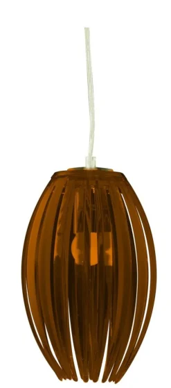 Lampa wisząca Abuko 1x60W E27 brązowy  mały