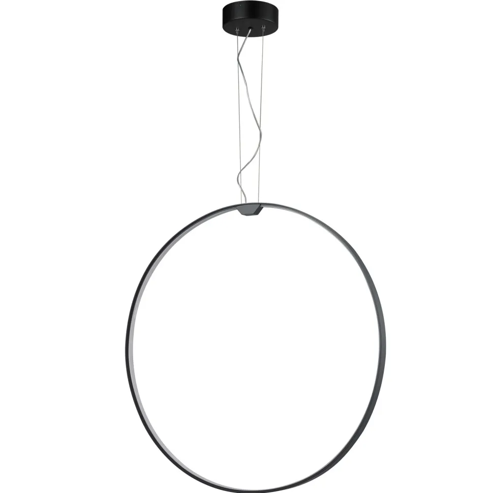 Lampa wisząca ACIRCULO led czarna 74 cm