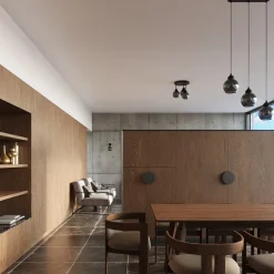 Lampa wisząca ALINO 3 czarna