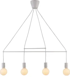 Lampa wisząca Alto 4x40W E27 biały  matowy