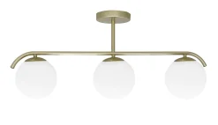 Lampa wisząca AMADEO mosiężny 3x40W E14 klosz biały