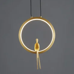 Lampa wisząca AMICI led złota 27 cm