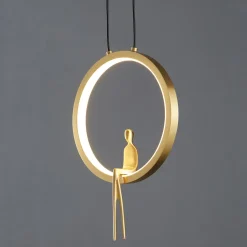 Lampa wisząca AMICI led złota 27 cm