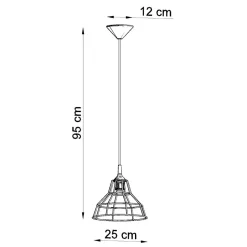 Lampa wisząca ANATA biała