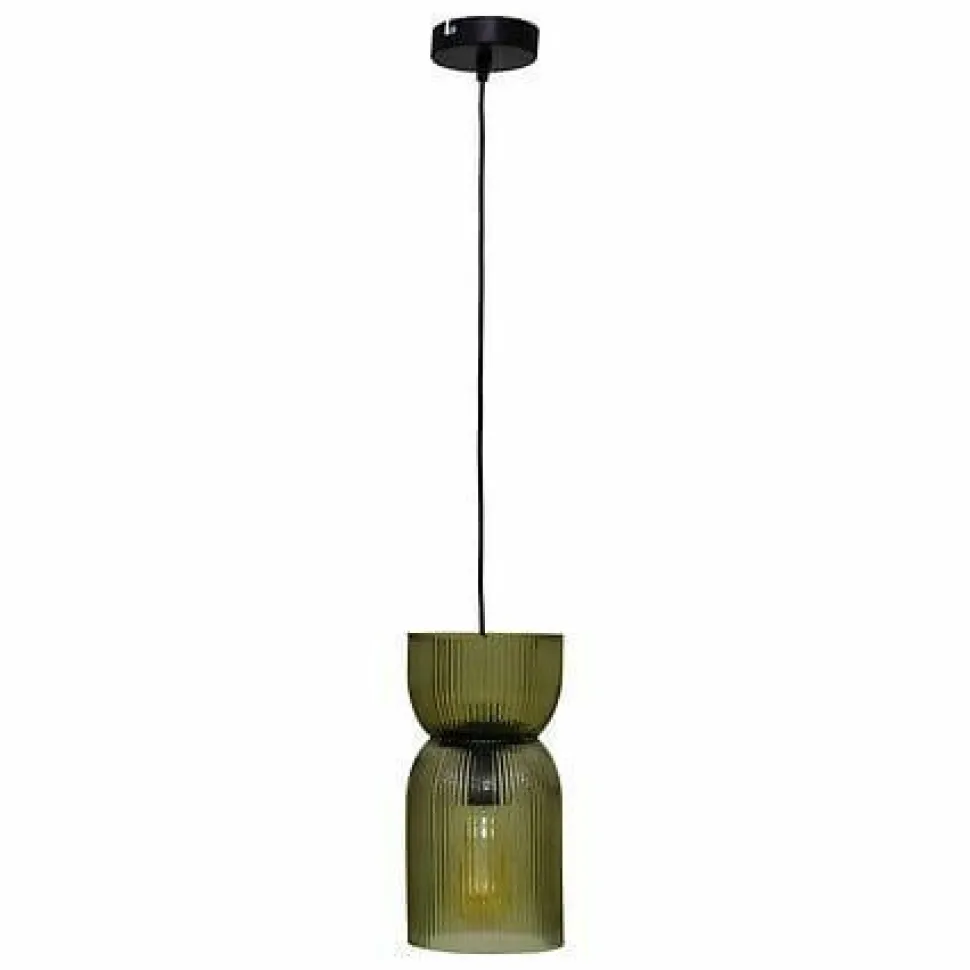 Lampa wisząca Ancel szklana zielona