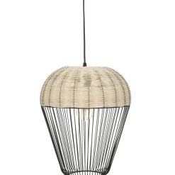 Lampa wisząca Anea czarna/ naturalna