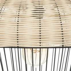 Lampa wisząca Anea czarna/ naturalna