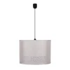Lampa wisząca Arabesca czarny 33x33x24  1x60W E27 abażur kremowy