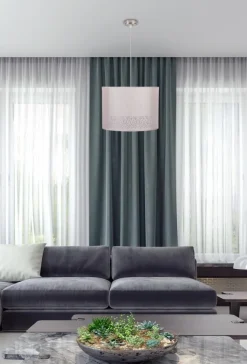 Lampa wisząca Arabesca 33x33x24 1x60W  E27 kremowy (abażur 77-19441 z zawiesiem 85-10608)