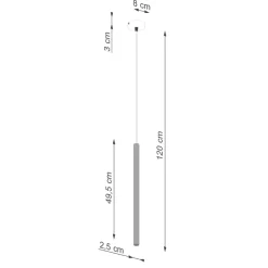 Lampa wisząca ARCHE 1 złota