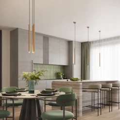 Lampa wisząca ARCHE 3P złota