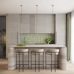 Lampa wisząca ARCHE 3P złota