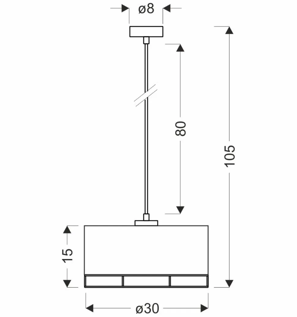 Lampa wisząca Ardi czarny+drewniany 1x40W E27 abażur czarny