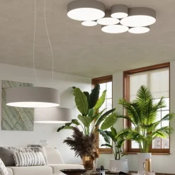 Lampa wisząca ARENA 45 szara