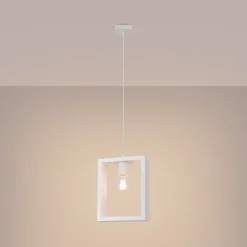 Lampa wisząca ARIES biała