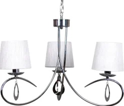 Lampa wisząca Arnika 3x40W E14 chrom / biały