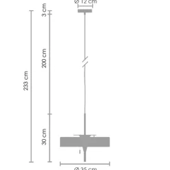 Lampa wisząca ARTDECO czarno - złota 35cm