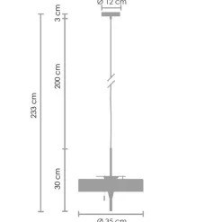 Lampa wisząca ARTDECO czarno - złota 35cm