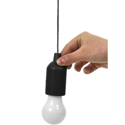 Lampa wisząca żarówka czarna