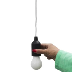 Lampa wisząca żarówka multikolor czarna