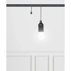 Lampa wisząca żarówka multikolor czarna